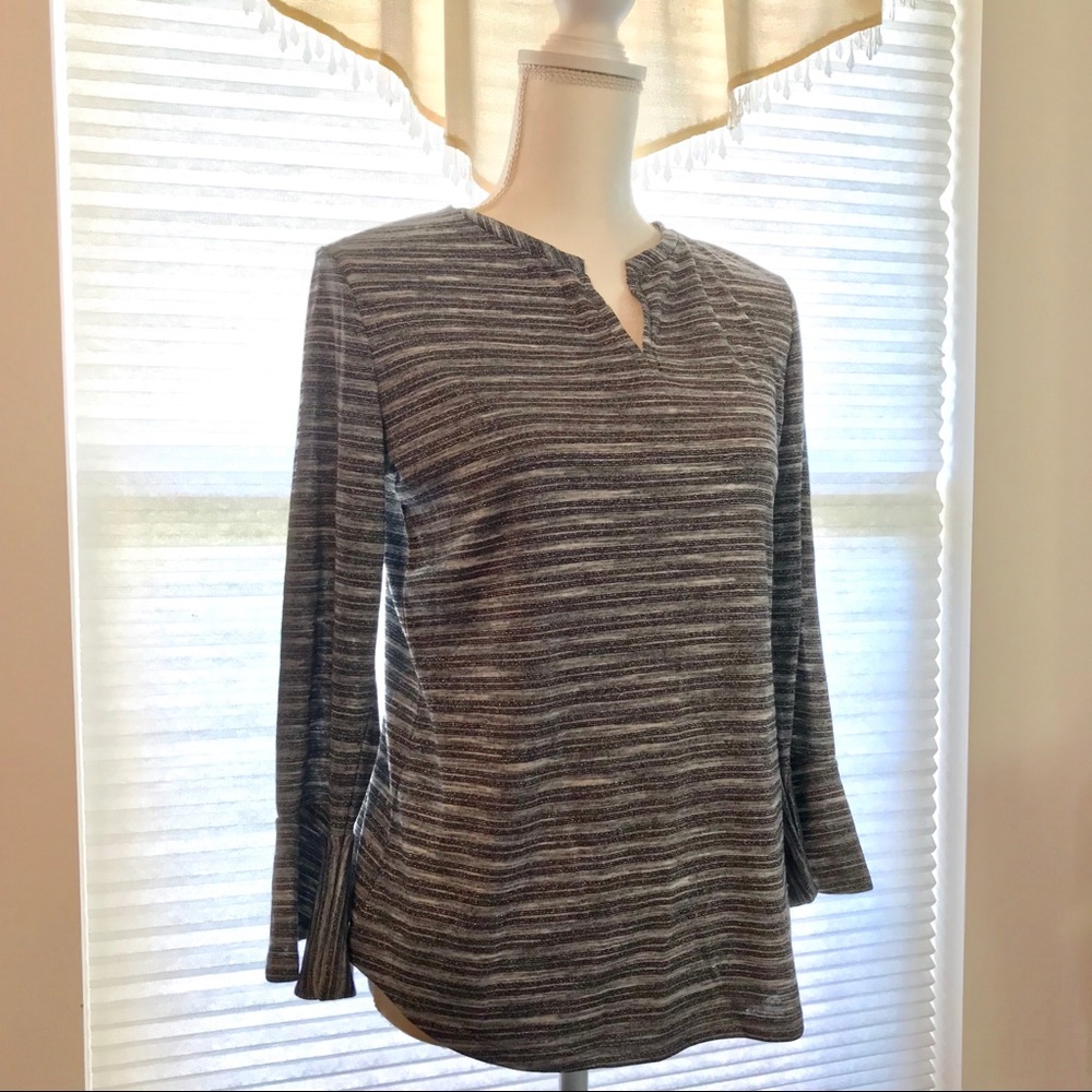 🏷NWT Liz Claibourne Striped 3/4 Sleeve